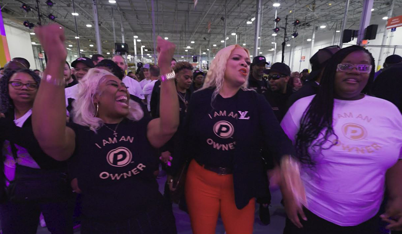 A group of Potter Global Technologies employees celebrate the announcement.